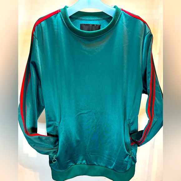 Soul star sweatshirt L size Emerald green color - Picture 2 of 14
